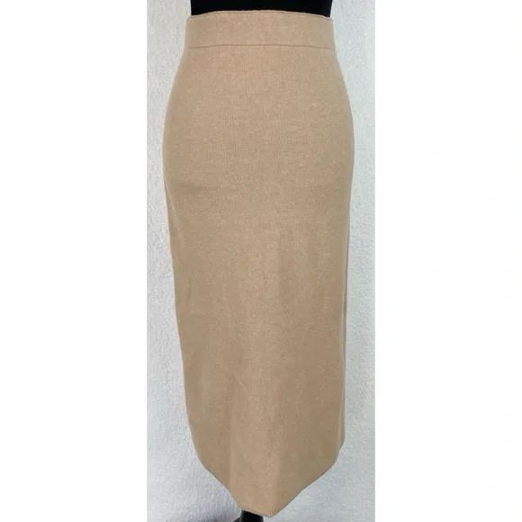 BABATON • Aritzia Johan Tan Wool-Blend High-Waisted Midi Skirt, XS - Picture 7 of 16